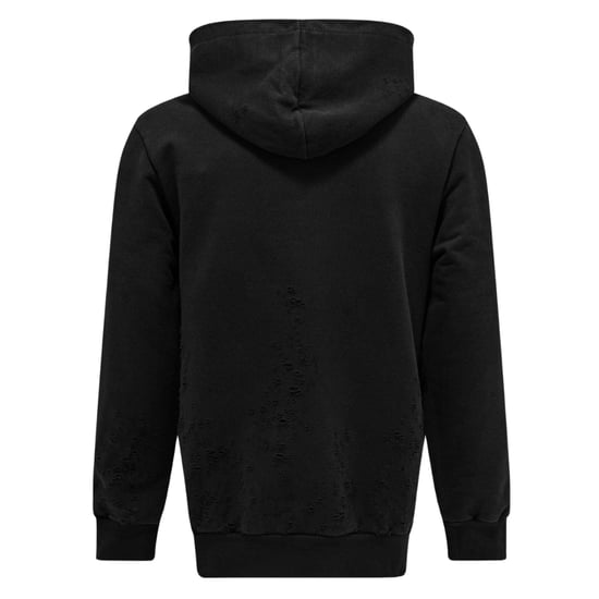 Palm Angels Damaged Logo Black Hoodie