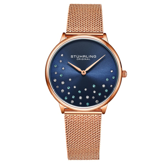 Rose Gold and Blue Symphony Quartz 38mm - Image 1