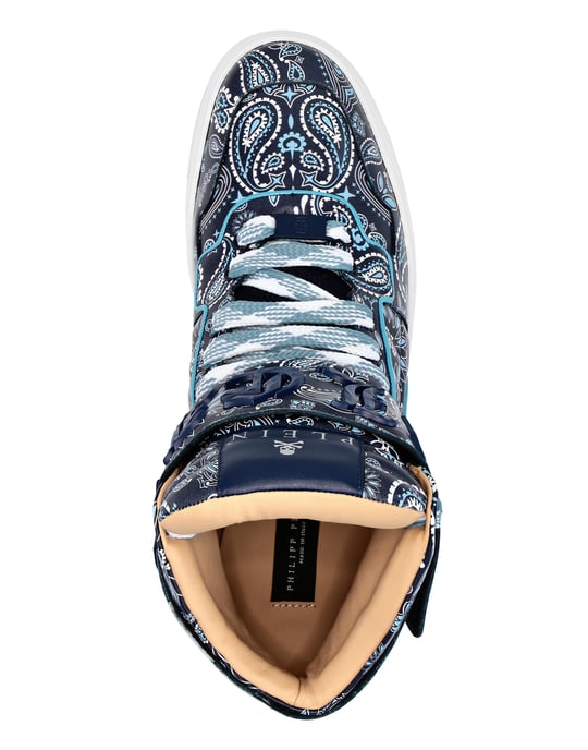 High-Top Sneakers Paisley - Image 2
