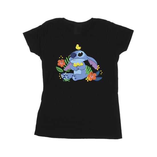 Disney Womens/Ladies Lilo & Stitch Birds Cotton T-Shirt (Black)