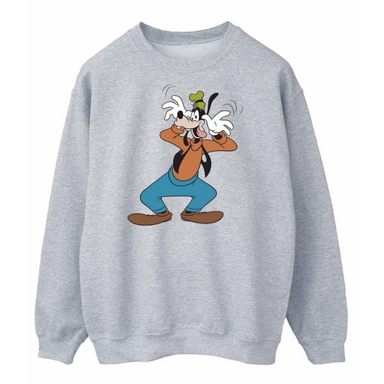 Disney Mens Crazy Goofy Sweatshirt (Sports Grey)