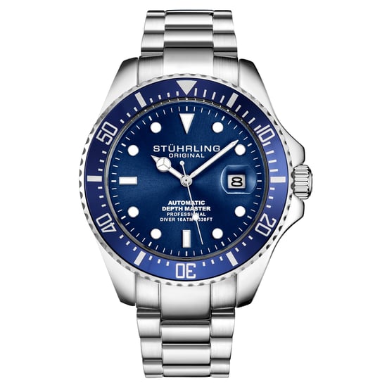 Silver and Blue Depthmaster Automatic 42mm
