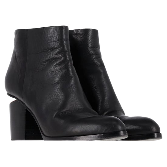 Alexander Wang Gabi Cutout Häl Ankelstövlar i Svart Läder - Image 4