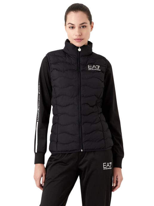 Ea7 damesgilet in zwart - Image 2