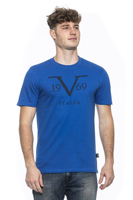 19V69 Italia Mens T-Shirt Blue Rayan Royal Blue