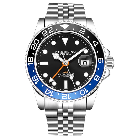 Svart och blå Meridian GMT Kvarts 42 mm - Image 1
