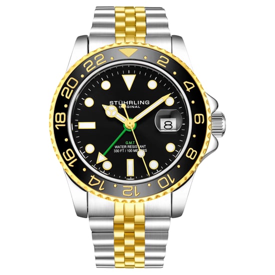 Black and Yellow Meridian GMT Quartz 42mm - Image 1