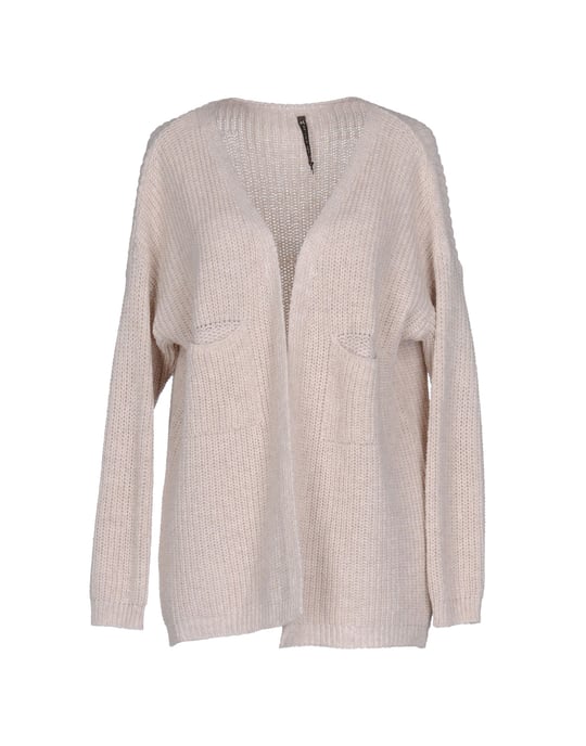 Manila Grace Beige Wool Cardigan