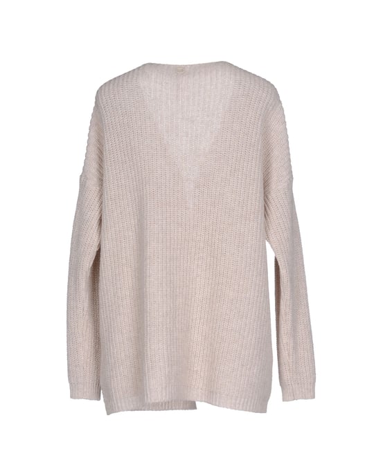 Manila Grace Beige Wool Cardigan