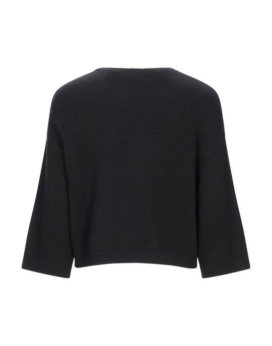 Redvalentino Black Wool Embroidered Jumper