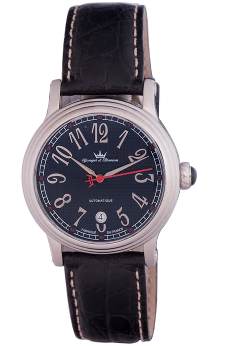 Yonger Blue Dial With Silver Case Watch