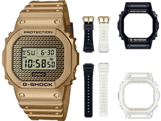 Casio G-shock Men's Gold Watch DWE-5600HG-1ER - Image 1