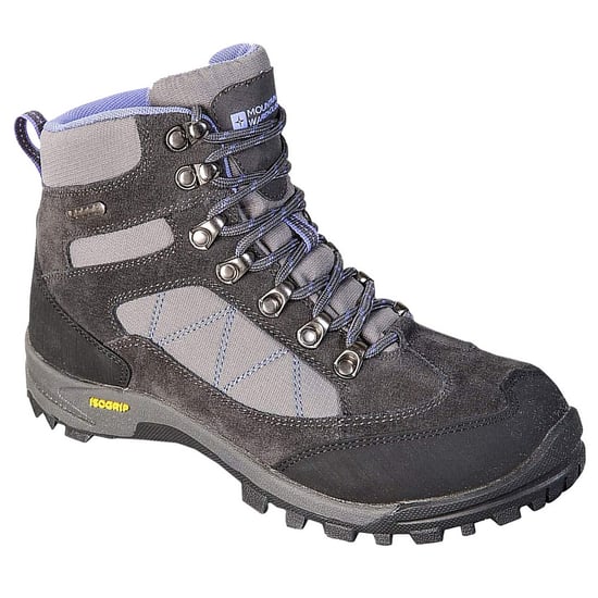 Mountain Warehouse Womens/Ladies Storm Suede Walking Boots (Grey/Charcoal/Purple)