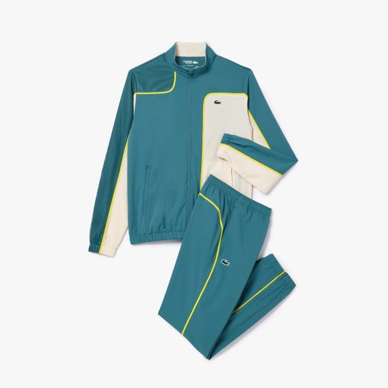 Men's Lacoste Colourblock Tennis Tracksuit in Green