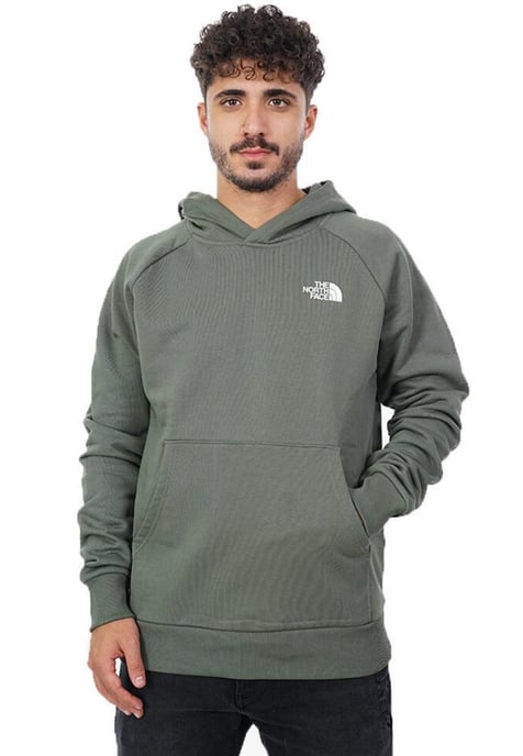 The North Face heren Reglan Red Box Hoodie in Bleached Thyme - Image 1