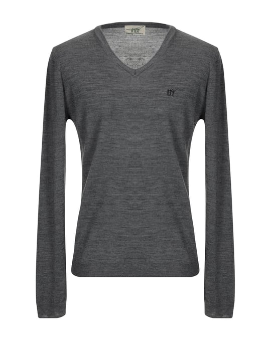 Henry Cotton's Lead Merino Wool Knit Jumper