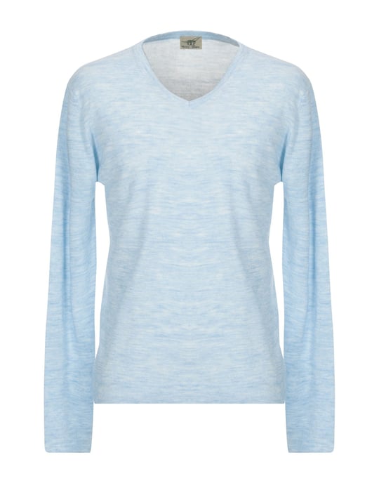 Henry Cotton's Sky Blue Merino Wool Knit Jumper