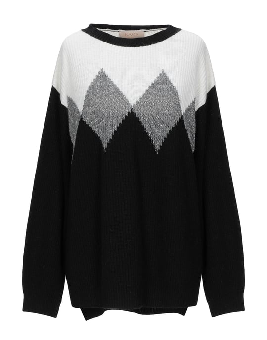 Kaos Jeans Black Lightweight Knit Jumper