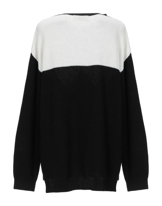 Kaos Jeans Black Lightweight Knit Jumper