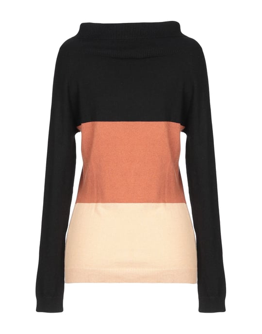 Cristinaeffe Brown Stripe Knit Jumper