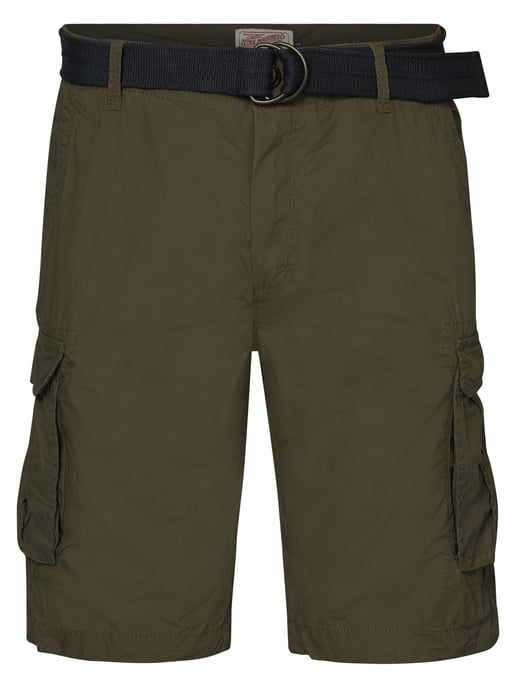 Petrol Industries - Heren Cargoshort met riem - Groen - Image 1