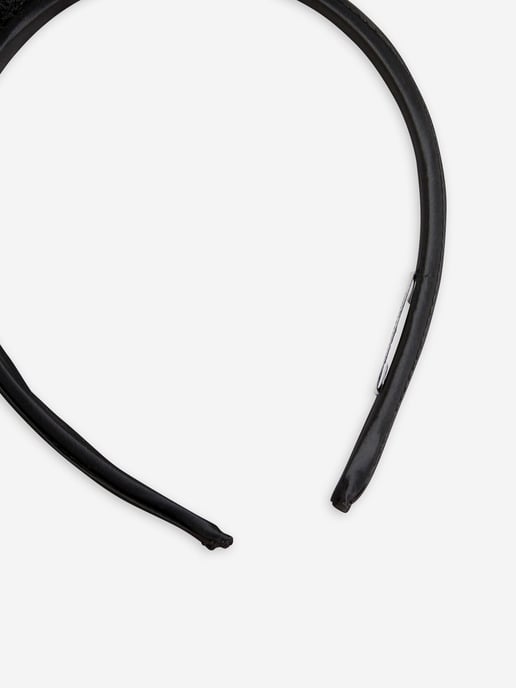 Mini Rodini Girls Fluffy Cat Headband in Black