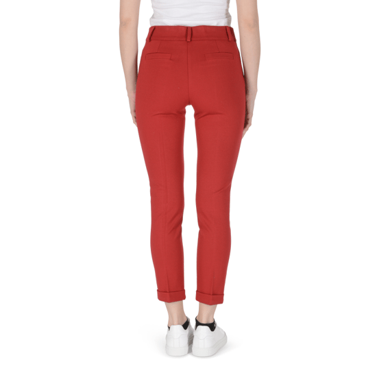 19V69 Italia Womens Trousers Red LEA PR RED