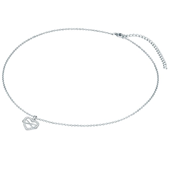 Necklace with pendant sterling silver zirconia white Rafaela Donata - Image 2