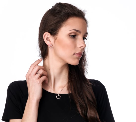 Orphelia 'Novalie' Women's 925 Sterling Silver Drop Earrings - Rose ZO-7129/RG - Image 5