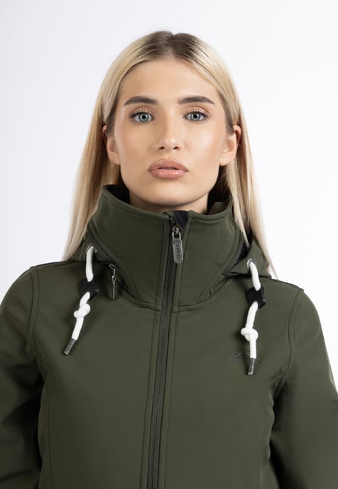 ICEBOUND softshell coat women dark olive - Image 3