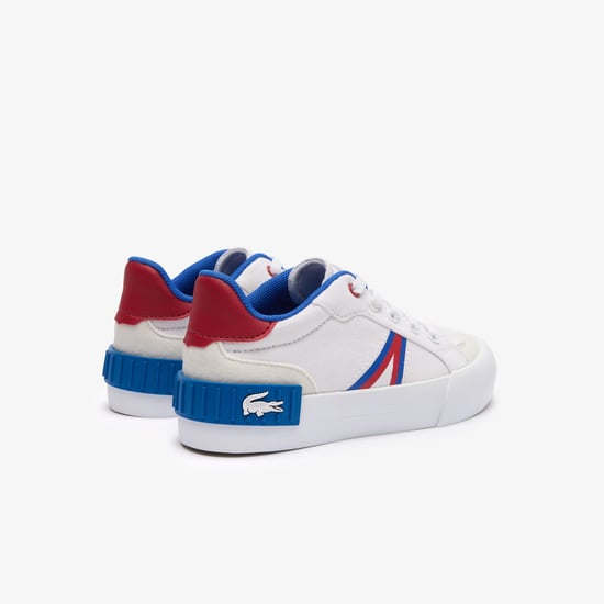 Boy's Lacoste Infants L004 Trainers in White red