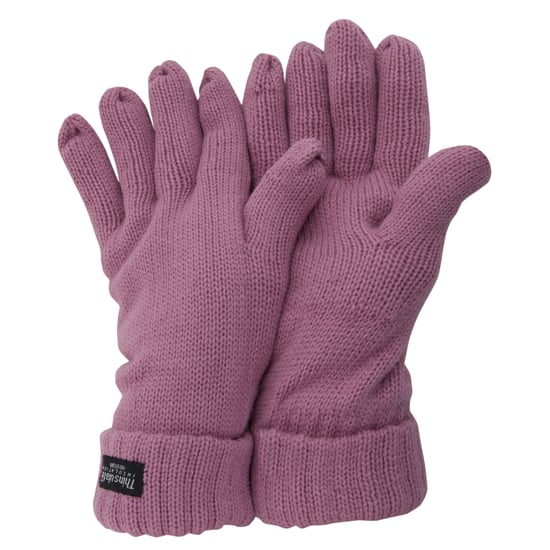 FLOSO Ladies/Womens Thinsulate Winter Knitted Gloves (3M 40g) (Pink) - Image 1