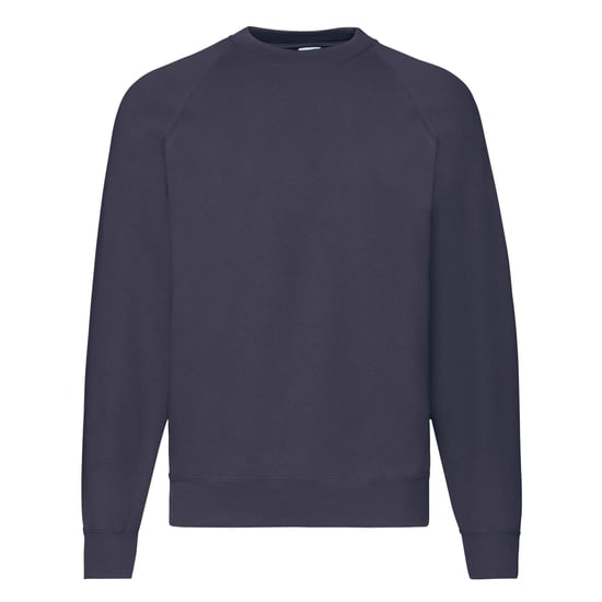 Fruit Of The Loom Heren Raglan Mouwen Belcoro® Sweatshirt (Donker Marine) - Image 2