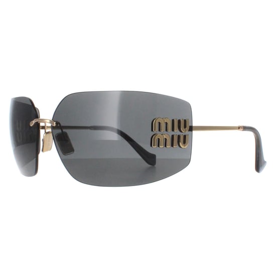 Miu Miu Rimless Womens Gold Dark Grey MU54YS