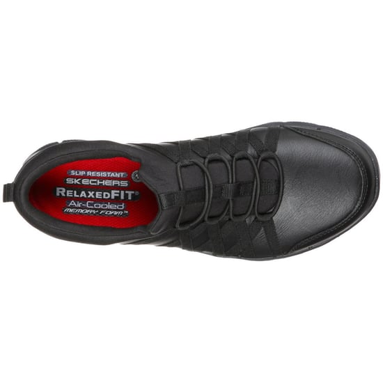 Skechers Workwear Ghenter Dagsby Leren Zwarte Sneakers Voor Dames - Image 5