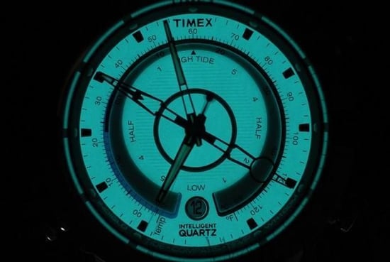 Timex Getijden/temp/kompas Heren Zwarte Horloge T2N720 - Image 4