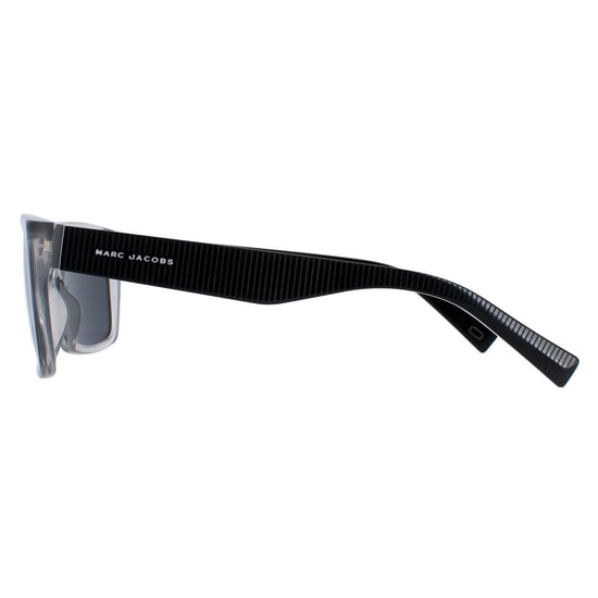 Marc Jacobs Rectangle Unisex Transparent Grey and Black Grey 096/S