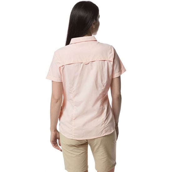 Craghoppers Womens/Ladies NosiLife Adventure II Short Sleeved Shirt (Seashell Pink) - Image 3
