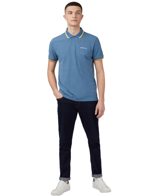 Ben Sherman heren poloshirt met stippen - Image 3