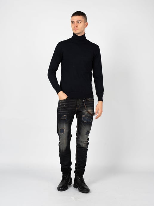 Xagon Man Pullover Turtleneck Men's Blue - Image 2