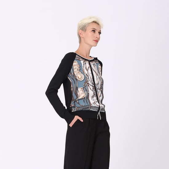 Cardigan med tryck framtill - Image 3