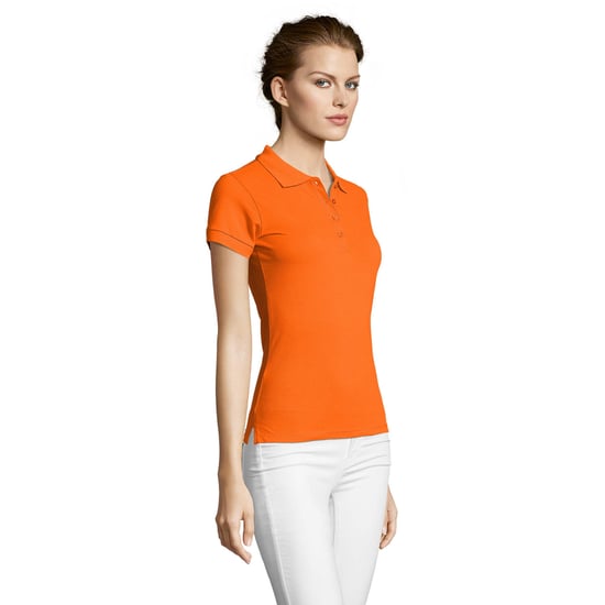 SOLS Vrouwen/dames Mensen Pique Korte Mouw Katoenen Poloshirt (Oranje) - Image 6