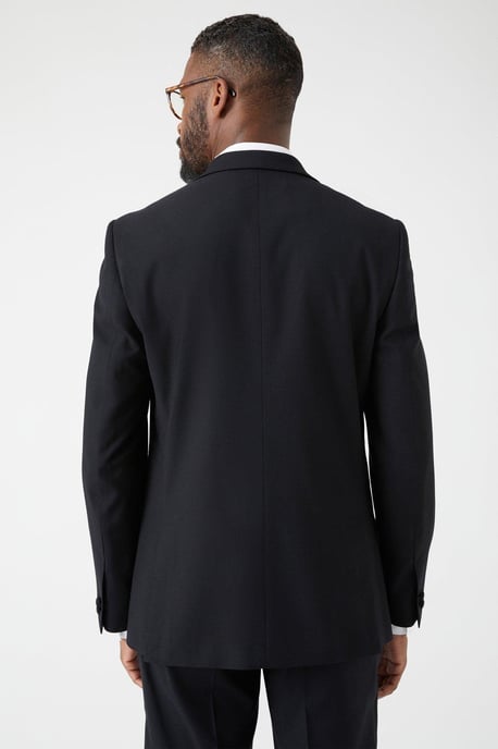 Slim Fit Black Tuxedo Suit Jacket - Image 4