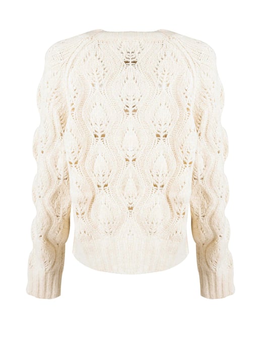 Silvian Heach Pullover Oversize Woman's Beige - Image 6