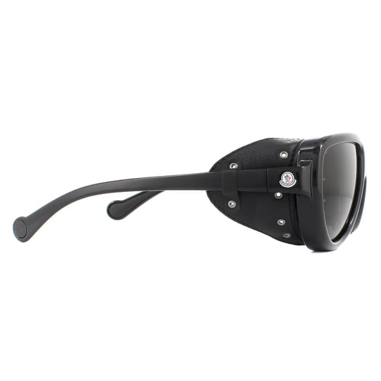 Moncler Sunglasses ML0089 01D Shiny Black Smoke Polarized - Image 4