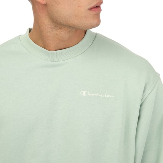 Men's Champion Organic Eco-Future Crew Sweatshirt in Green