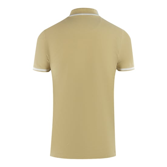 Aquascutum Tipped Aldis Beige Pikétröja - Image 2