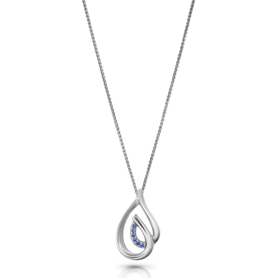 Orphelia 'Dazzle' Women's 925 Sterling Silver Set: Chain-Pendant + Earrings - Silver SET-7518/B