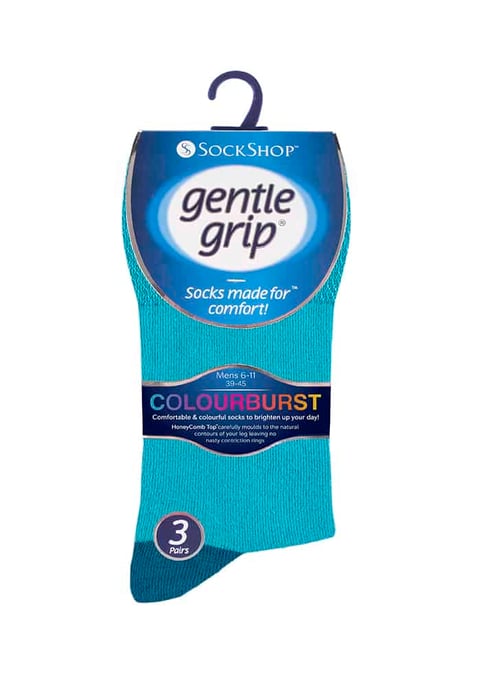 Gentle Grip - 6 Pairs Mens Gentle Grip Non Elastic Socks - MGG90 - Image 2
