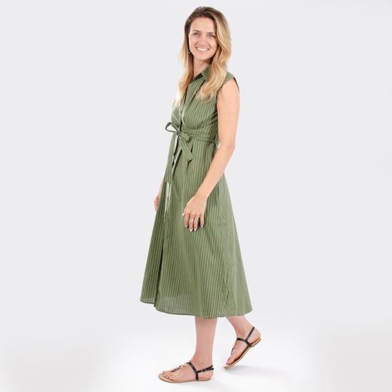 Sleeveless Button Down Dress